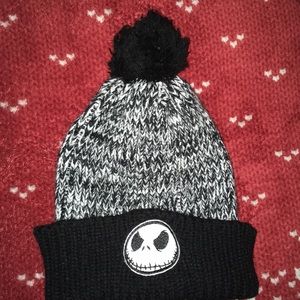 Jack Skellington Knit Pom Beanie